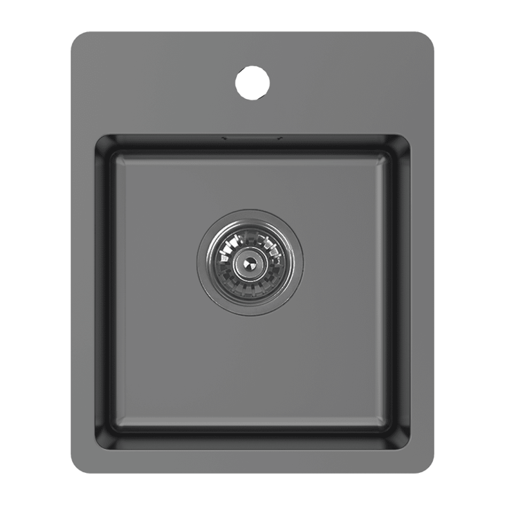 BS2 Bar Sink with Tap Landing Black Pearl BS2B Abey Australia