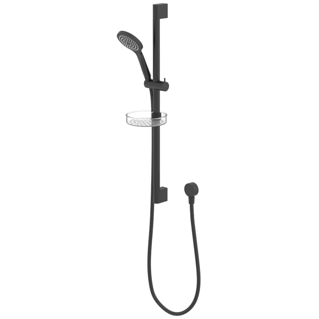Hand Shower on Rail Matt Black SRA03B Abey Australia